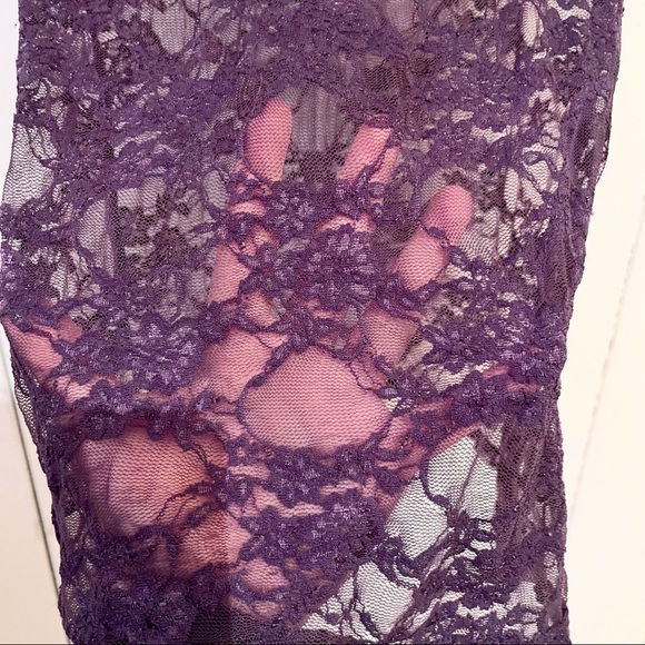 Guilty! Purple Lace T-shirt. Size Large. - Picture 5 of 6